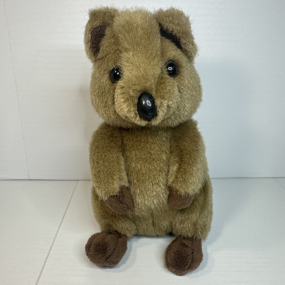 Rare Aussie Bush Toys Australian Quokka Plush Stuffed Animal Toy Brown